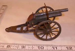 CAP FIRING CANNON WWII ERA SLUSH CAST TOY 1930s - Picture 1 of 2