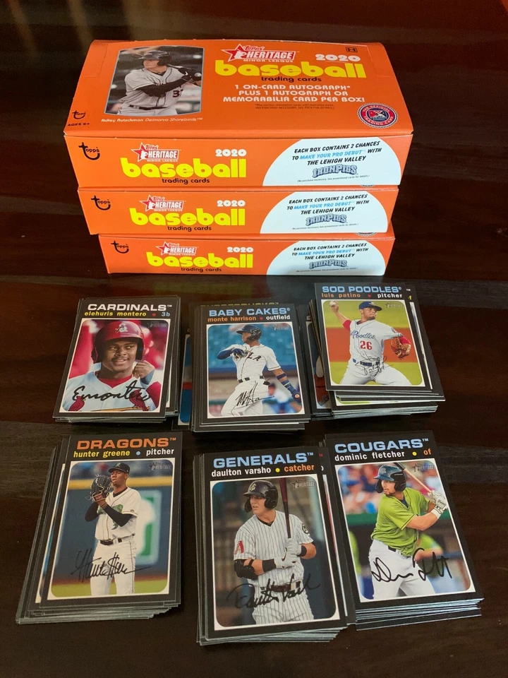 2020 TOPPS HERITAGE MINORS MiLB BASE #1 thru 200 - PICK ANY - UPDATED 07/11/24 - Image 1 of 1