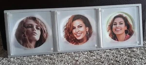  Magnetischer rechteckiger Bilderrahmen - hält 3 Fotos - Bild 1 von 5