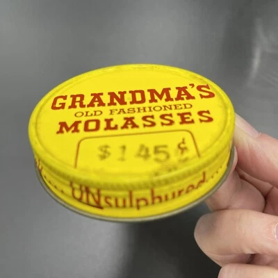 Vintage 1970s Grandma’s Molasses LID ONLY for Glass Jar Unsulphured - Image 1 of 3