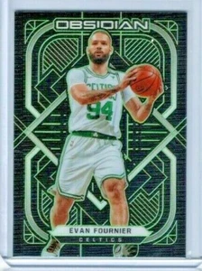 2020-21 Obsidian Evan Fournier Electric Etch Green Base #'ed 09/25 - Picture 1 of 2