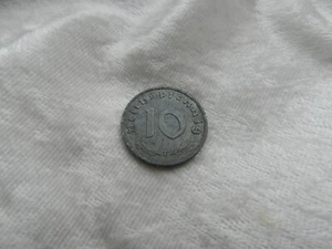 Monnaie ALLEMAGNE Allemande / 10 Reichspfennig 1944 F Zinc WW2 - Picture 1 of 2