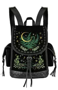 Restyle Gothic Goth Rucksack Tasche Schultasche Backpack schwarz Herbal - Bild 1 von 5