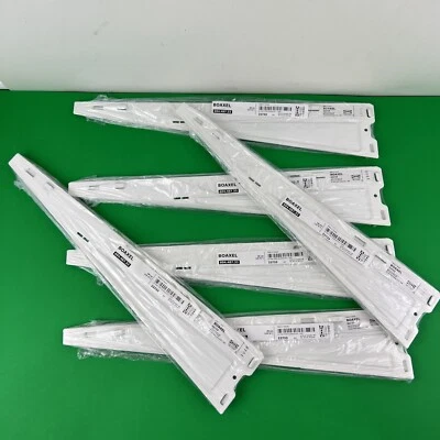Set of 6 IKEA BOAXEL Brackets for Storage System, 604.487.33 white 15 ¾", NEW - Image 1 of 3
