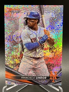 2022 Bowman's Best Baseball Francisco Lindor Mini-Diamond Refractor /299 - Picture 1 of 1