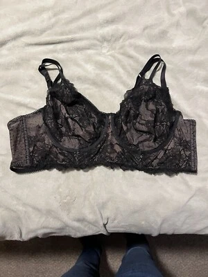 Torrid Sexy Black Lace Underwire Longline Underwire Bra Plus Size 3X, 22/24 - Image 1 of 4