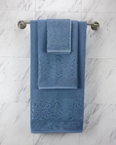 Galata 3 Pcs Turkish Cotton Towel Set (1 Bath Towel, 1 Hand Towel, 1 Washcloth) - Picture 1 of 14