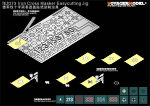 Plantilla de corte fácil (GP) máscara cruzada de hierro Voyager TEZ073 - Imagen 1 de 2