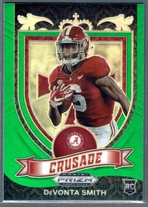 Prizm Draft Picks 2021 DeVonta Smith Crusade Green Prizm #165 Rookie RC Eagles - Imagen 1 de 2
