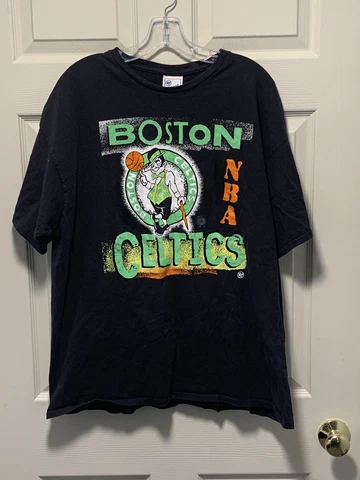 '47 Brand Vintage Tubular NBA Boston Celtics T Shirt Mens Size XXL Black Cover