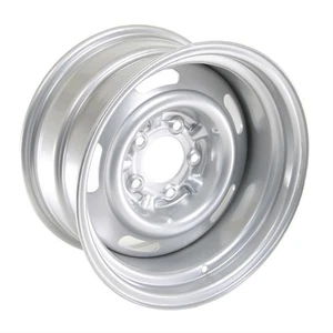 GM CHEVROLET SILVER RALLY WHEEL 15x8 5x4.75 CAMARO CHEVELLE NOVA EL CAMINO - Picture 1 of 1
