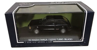 MAZDA FAMILIA 1500 XG TURBO BLACK 1983 SAPI MODELS  E-BD1051 SCALE  1/43 - Immagine 1 di 2