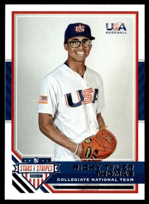 2017 Panini Stars and Stripes Ricky Tyler Thomas USA #23 - Image 1 of 2
