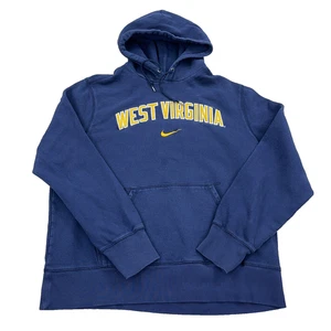 Vintage Y2K West Virginia Mountaineers Hoodie Herren XL Nike Center Swoosh WVU * - Bild 1 von 14