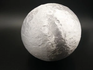 Asteroid Ceres Globe 3D Printed Model Art Sculpture Solar System Astronomy Space - Picture 1 of 5