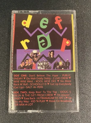 DEF RAP (1988) Cassette Public Enemy Kool Moe Dee Schoolly D EPMD 2 Live Crew - Image 1 of 4