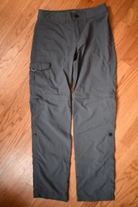 MOUNTAIN HARDWEAR Hiking Pants Convertable Shorts Womens 28"X31" 2 Gray Nylon - Picture 1 of 6