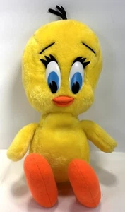 Vintage Tweety Bird plush Warner Bros 1990 Tall 14" Cartoon Yellow - Picture 1 of 5