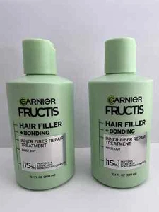 2 PACK Garnier Fructis Hair Filler Bonding Inner Fiber  Shampoo Treatment 10.1  - Picture 1 of 2