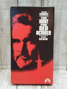 Hunt For Red October (VHS Red Colored Tape 1989) Sean Connery, Alec Baldwin HTF - Picture 1 of 3