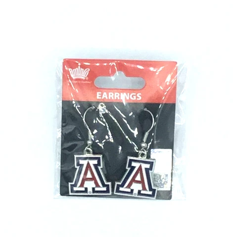 ARIZONA WILDCATS NCAA TEAM LOGO DANGLE EARRINGS BY AMINCO FREE SHIPPING Cover