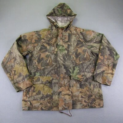 Chaqueta Stearns Para Hombre Mediana Verde Marrón Ventaja Madera Camuflada Ropa Seca Abrigo de Lluvia Foto 1 de 4