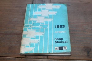 1985 Sprint Chevrolet ST37085 Chevy GM Shop Service Manual - Picture 1 of 7