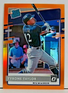 Donruss Optic Tyrone Taylor RC 78 2020 clasificación Rookie Orange Prizm 055/100 - Imagen 1 de 2