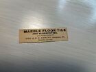 George & R.L. Barney Marble Floor Tile Swanton, VT Vermont January 1882 - RA3A