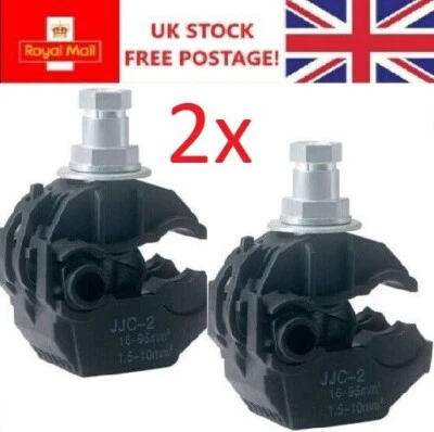 JJC 2x 1kV Insulation Piercing Connector 16-95mm2 MAIN 1.5-10mm2 BRANCH X2