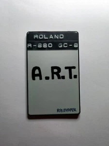 STRANGE Ram Rom Card marked ROLAND R-880 GC-8 sketched A.R.T. signed Rasthofer - Picture 1 of 6