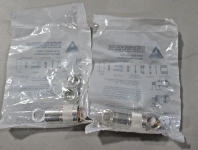 2 Pack Mil-Spec Delta M39012/01-0005 N Straight Clamp Male Connector *SEALED* - Image 1 of 3