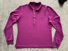 Ladies Purple Ralph Lauren Long Sleeve Polo Shirt Xl 14-16