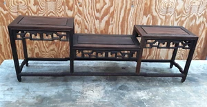 Antique Chinese Exotic Hardwood Display  Stand - Picture 1 of 12