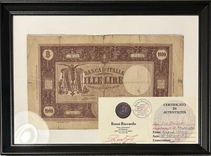 MILLE LIRE 1000 lire GRANDE " M " (B.I.) BARBETTI Einaudi-Urbini PERIZIATA - Foto 1 di 7