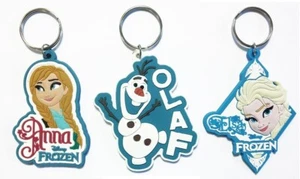 Disney Frozen Silicone Character Keyring Elsa Anna Olaf Party Loot Bags NEW - Picture 1 of 10