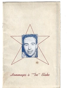 WOW DEC. 1944 TOE BLAKE'S PERSONAL COPY - TOE BLAKE NIGHT PROGRAM !!!! - Picture 1 of 2