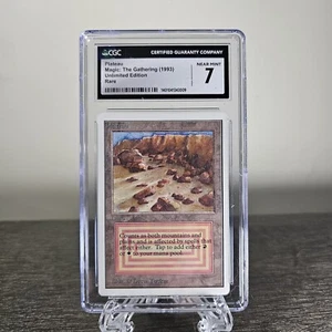 MTG Unlimited Edition 1993 Plateau Cgc 7 Dual Land - Picture 1 of 2