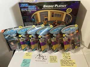 1993 Playmates Star Trek: TNG ENTERPRISE D Bridge Playset und Command Crew - Bild 1 von 24