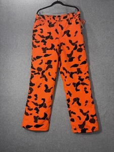 Duxbak Thinsulate Pants Orange Camo 34 Regular New With Tags - Picture 1 of 5