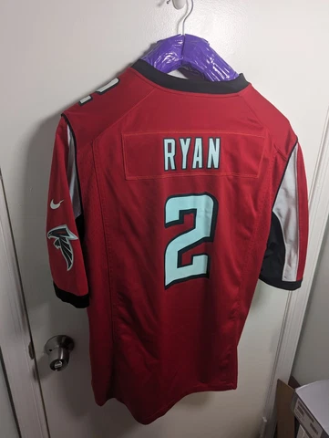 Matt Ryan #2 Atlanta Falcons Nike On Field Red NFL Football Jersey Men's Size XL Cover