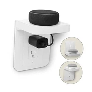 Outlet Shelf, Outlet Shelf Wall Holder, Outlet Shelf with Cord White-decora - Picture 1 of 7