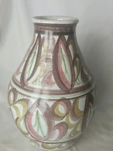 Large Alan Cager Smith Aldermaston colourful studio pottery vase - Picture 1 of 13