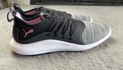 Zapatos de golf Puma Ignite NXT 2019 para mujer con suela sin clavos negros/rosa metálico 11 Foto 1 de 4