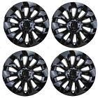 For 2020-2023 Tesla Model Y 4Pcs Hub Caps Wheel 20 Inch Rim Cover Glossy Black