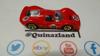 Hot Wheels Ferrari P4 Promo Magazine Allemagne rare chiffres fins   (A38) - Photo 1/4