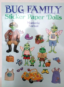 Vintage Bug Family Sticker Paper Dolls Puppenbuch von Marjorie Sarnat 2000 - Bild 1 von 6