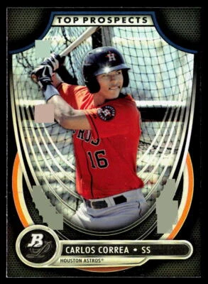 Carlos Correa 2013 Bowman Platinum Top Prospects #TP-CC NMT - Image 1 of 2