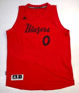 Adidas Christmas Day Portland Trail Blazers Damian Lillard Jersey XL +2 Length - Picture 1 of 7