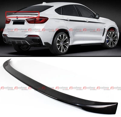 Alerón de maletero estilo rendimiento fibra de carbono para BMW F16 X6 F86 X6M 2015-19 Foto 1 de 4